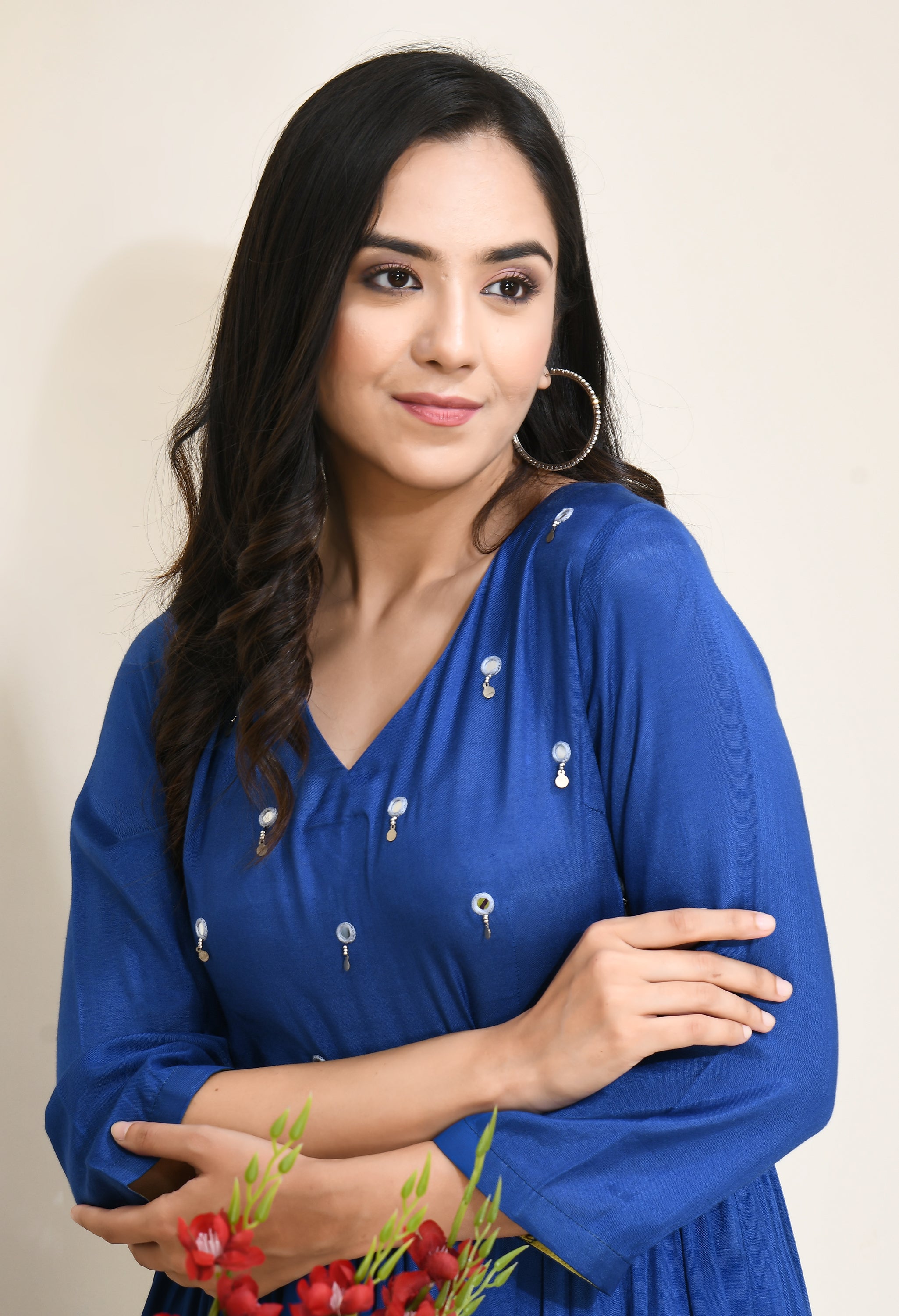 Classic Mirror Kurta | Mirror Work Kurta for women